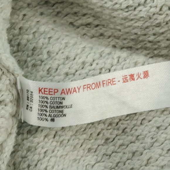 Free People Beach Size XS Gray Hailee Sweater Knit Pull On Wide Leg Cotton Pants - Picture 5 of 7